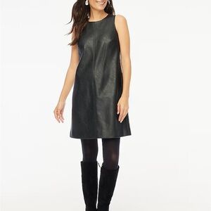 J. Crew Factory Black Mini Sheath Dress with Mock Neck for Casual Night Out